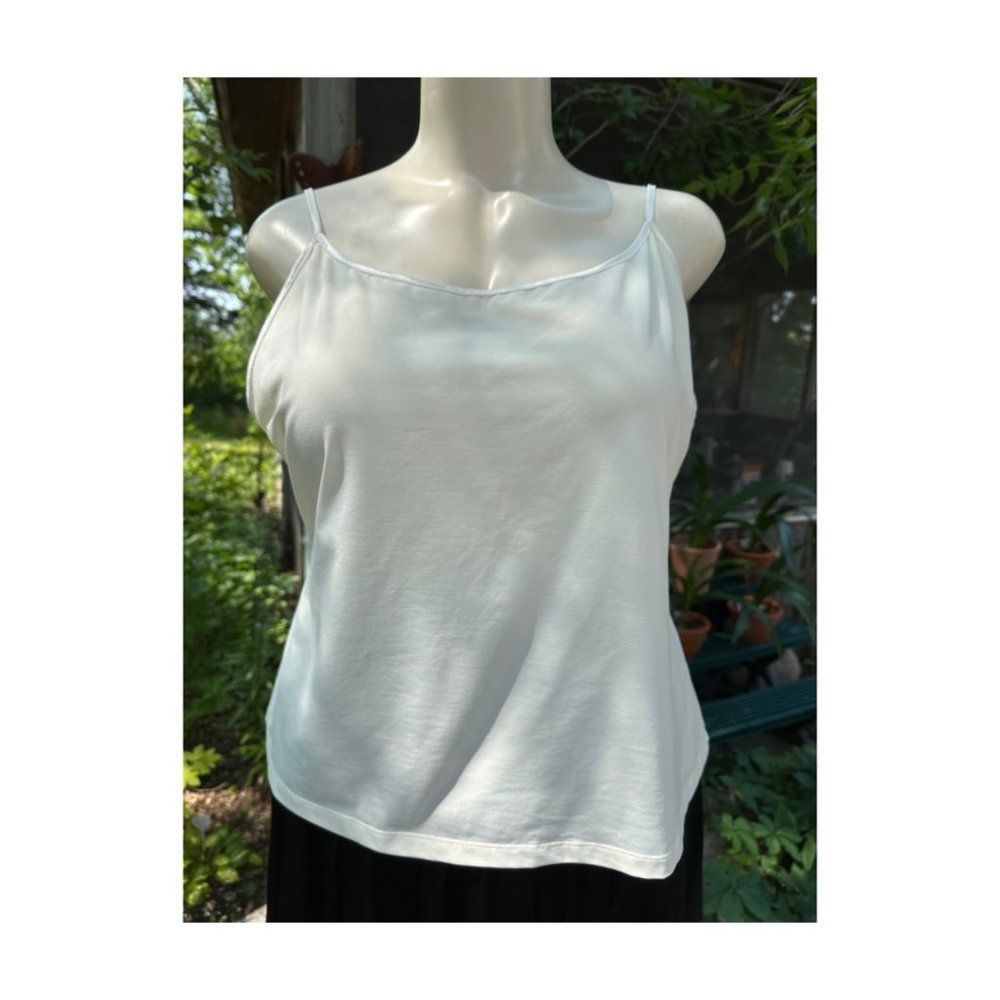 Jessica Plus Ivory Camisole Tank Top Adjustable Spaghetti Straps Sz 2X